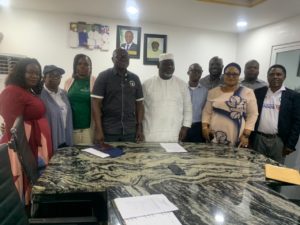 Courtesy Visit: LASBCA Receives Members of Nigeria Institute of Architects, Ikeja Branch