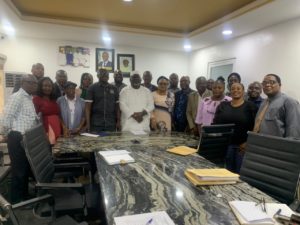 Courtesy Visit: LASBCA Receives Members of Nigeria Institute of Architects, Ikeja Branch