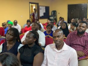 LASBCA G.M honours as guest speaker at the NITP Lagos, Monthly meeting