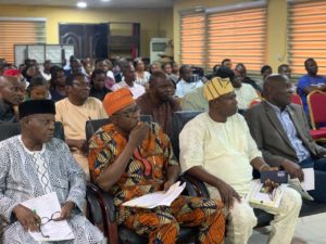 LASBCA G.M honours as guest speaker at the NITP Lagos, Monthly meeting