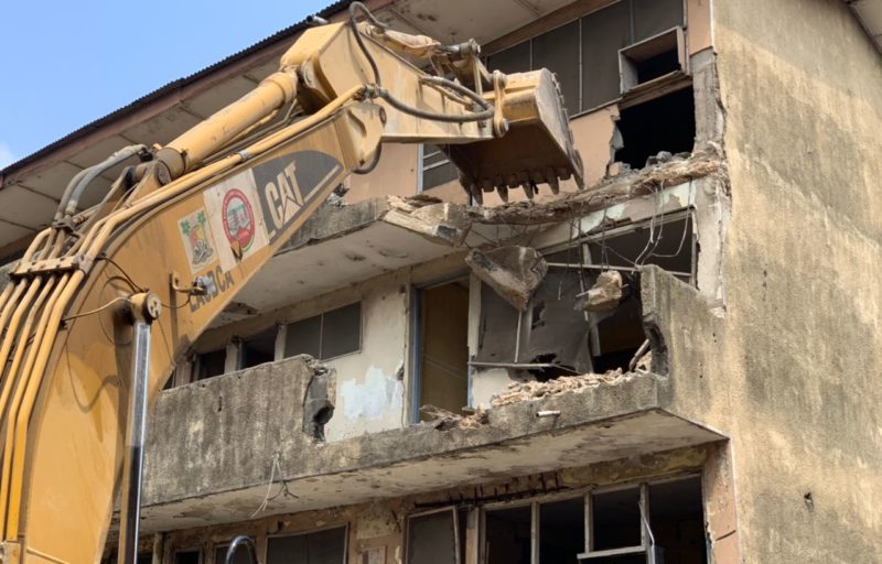 LASBCA DEMOLISHES CRITICALLY DISTRESSED BUILDING IN AMUWO-ODOFIN